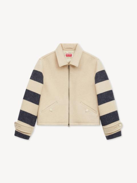 KENZO 'KENZO Stripes' genderless blouson in jacquard polyamide wool