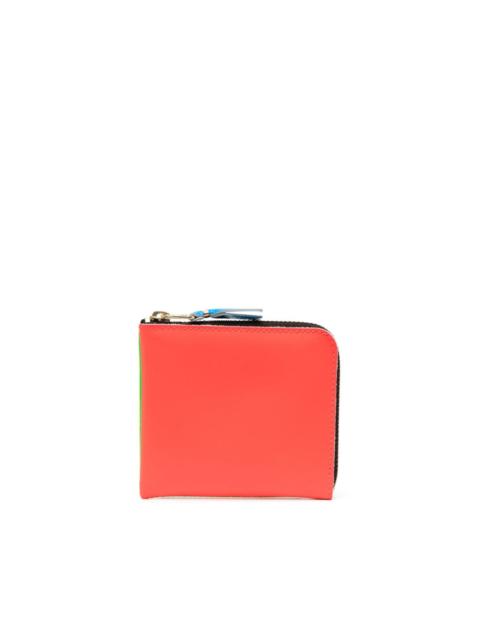 zip-around leather wallet