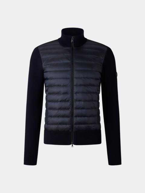 BOGNER Zisco Hybrid knit jacket in Navy blue
