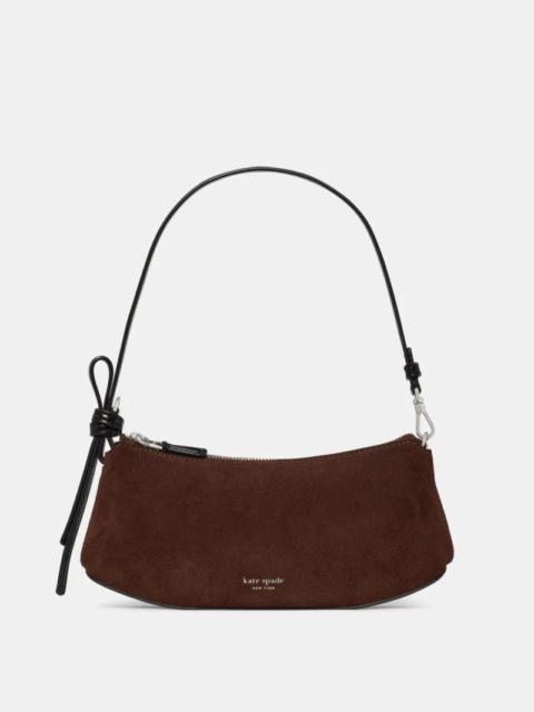 kate spade Loop Suede And Shiny Leather Mini Bag