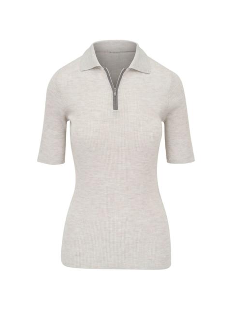 wool-cashmere-blend zipped top