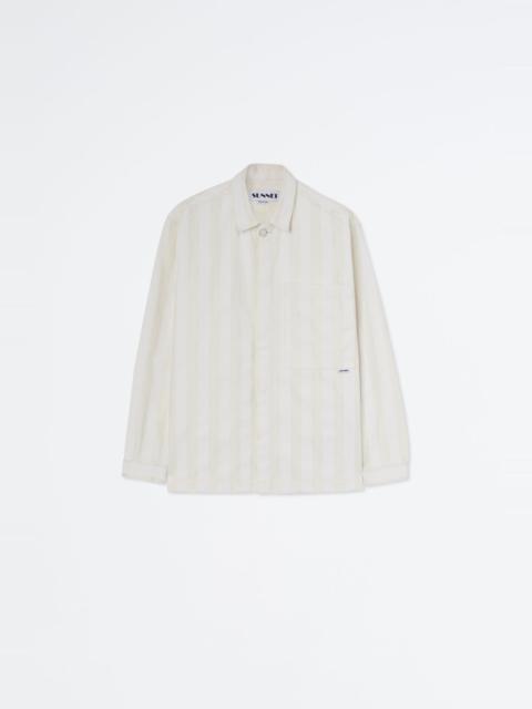 SUNNEI WHITE STRIPED SHIRT