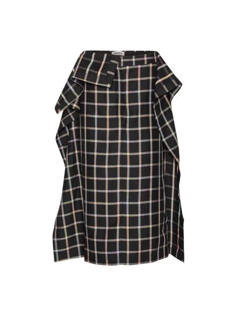 HENRIK VIBSKOV OCU SKIRT - BLACK CHECKS