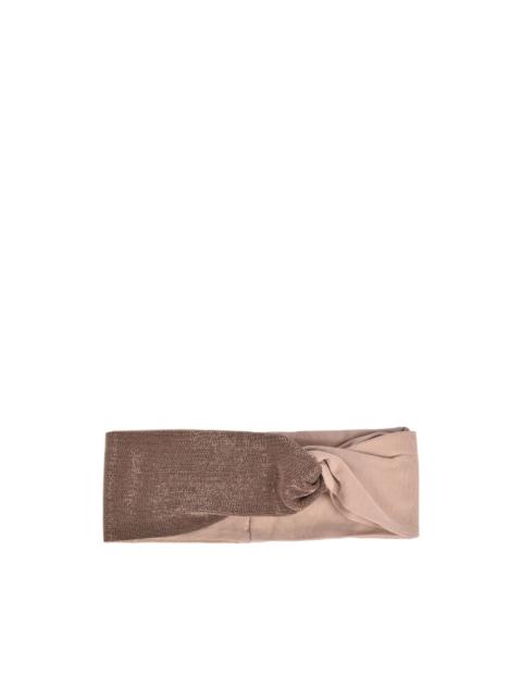 Brunello Cucinelli beaded twisted headband