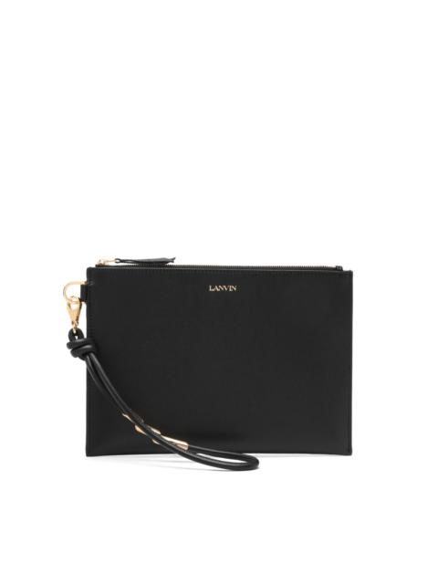 Lanvin leather clutch bag
