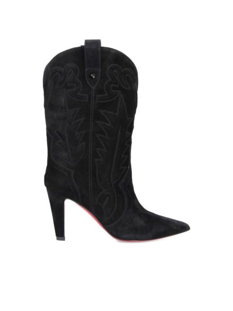 Christian Louboutin 85mm suede high-heel boots
