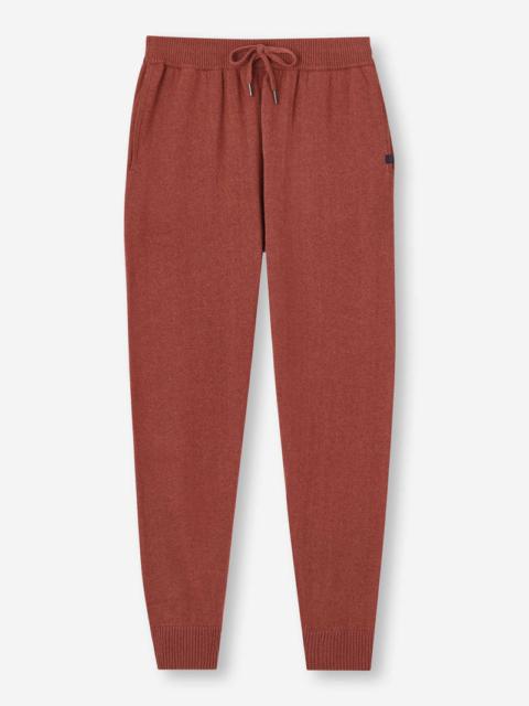 Derek Rose Men's Track Pants Finley Cashmere Brown