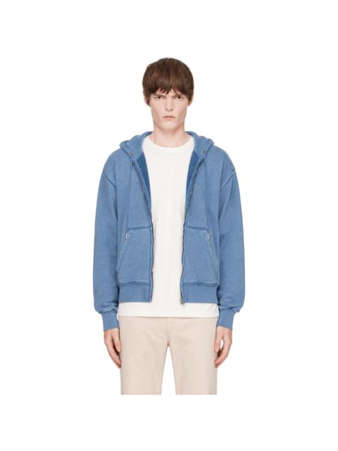 Stockholm Surfboard Club Blue Back Logo Zip Hoodie