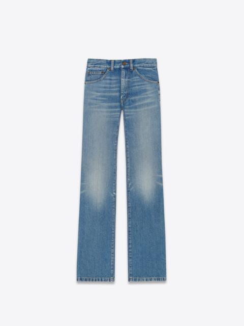 SAINT LAURENT clyde jeans in long beach blue denim