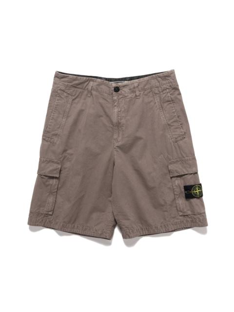'Old' Treatment Loose Fit Bermuda Shorts Dove Grey