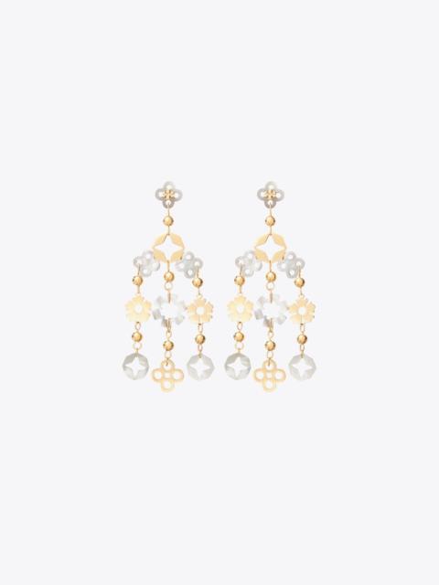 TORY BURCH Small Forget Me Not Chandelier Earrings