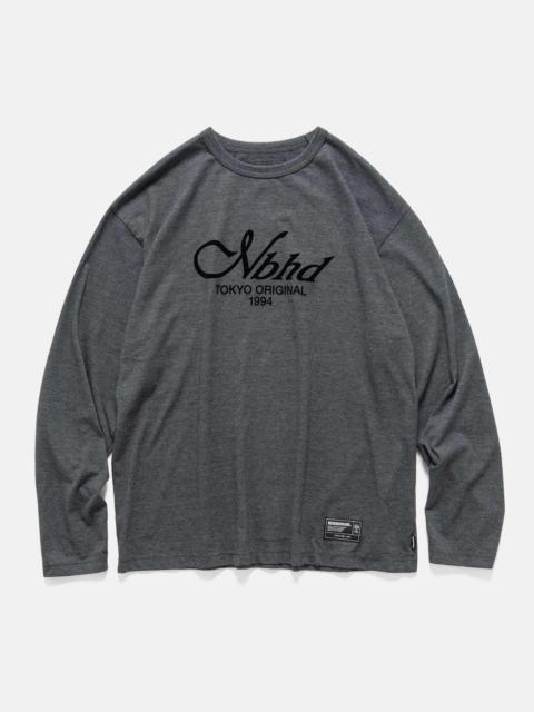 NEIGHBORHOOD Heather Fabric Tee LS Black