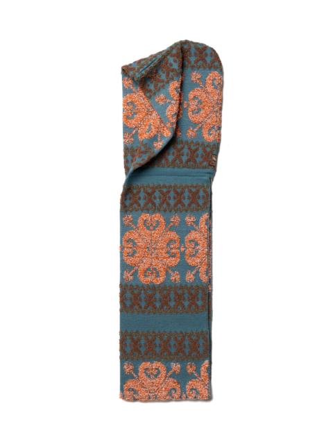 Kapital 10G SNOW-GALA Jacquard Balaclava Scarf - Orange