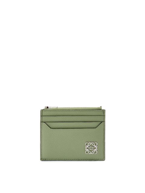 Loewe Anagram square zip cardholder in pebble grain calfskin