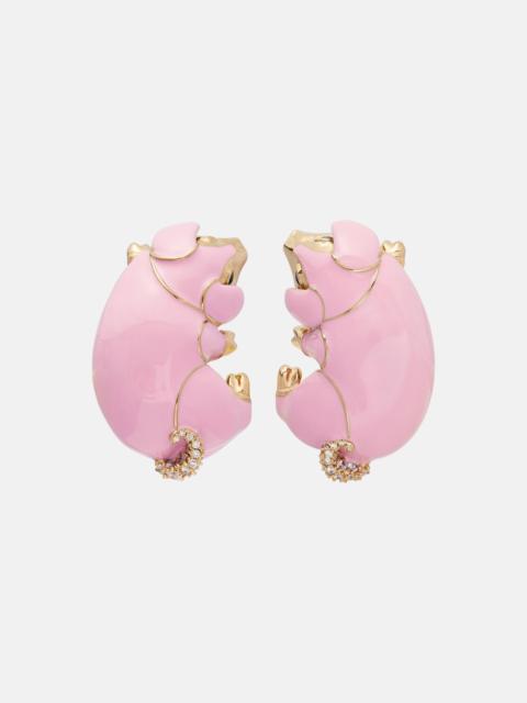GUCCI Embellished clip-on earrings