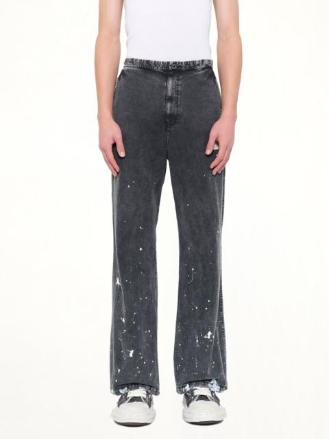 Maison MIHARAYASUHIRO Distressed Corduroy Trousers in Black