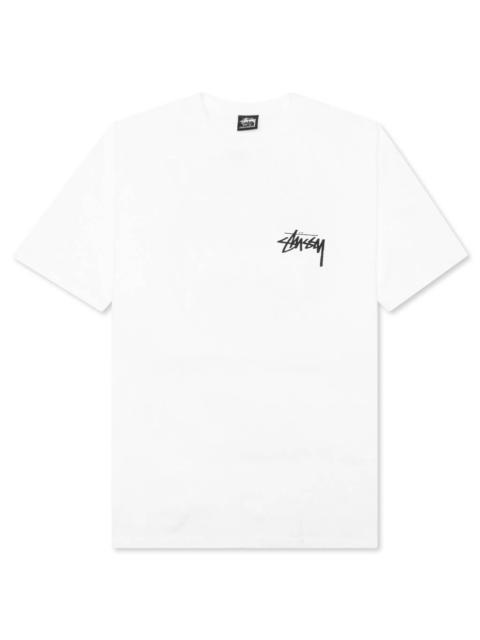 STUSSY CLASSIC DOT TEE - WHITE