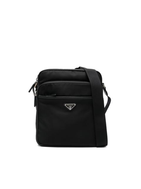 Prada triangle-logo messenger bag