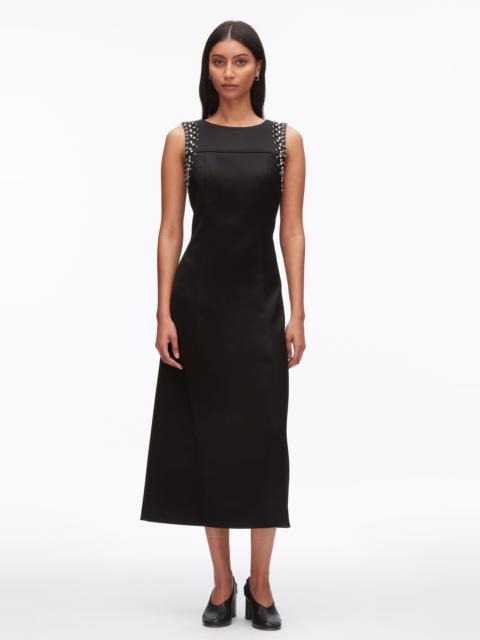 3.1 Phillip Lim Studded Satin Sleeveless Midi Dress