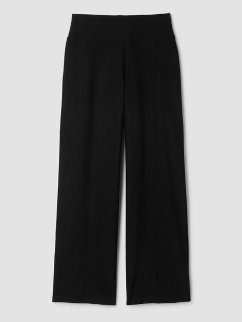EILEEN FISHER Washable Stretch Crepe Pintuck Wide Pant