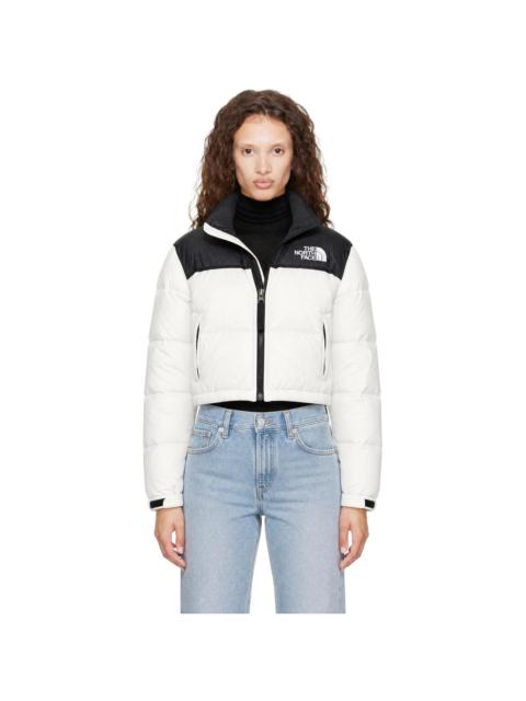 The North Face White Nuptse Short Down Jacket
