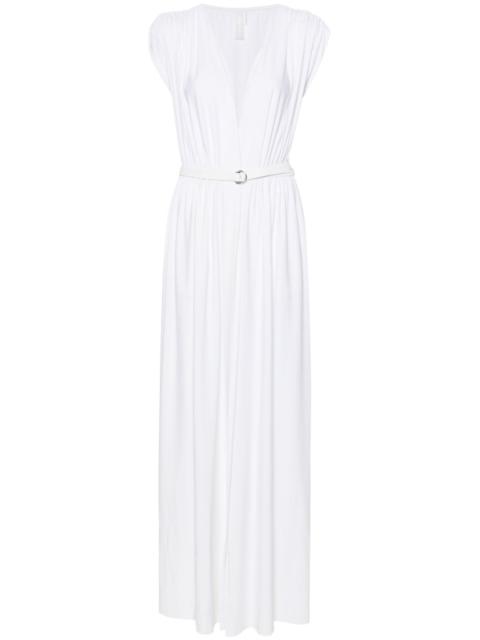 NORMA KAMALI belted gathered maxi dress