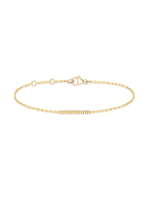 Boucheron Women's Quatre 18K Yellow Gold Grosgrain Bar Charm Bracelet - Yellow Gold