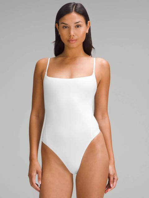 lululemon Wundermost Ultra-Soft Nulu Square-Neck Spaghetti-Strap Bodysuit