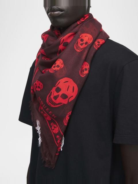 Alexander McQueen Men & apos;s Abstract Skull Scarf