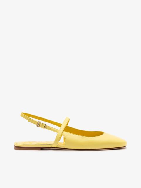 Larroudé Georgina Ballet Flat Lemonade Leather