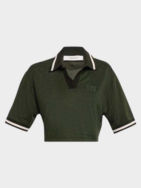 Golden Goose Journey Cropped Polo