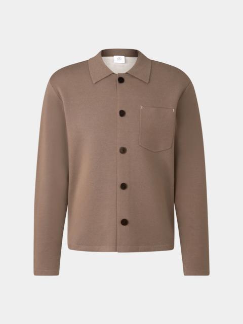 BOGNER Olaf knit jacket in Mud