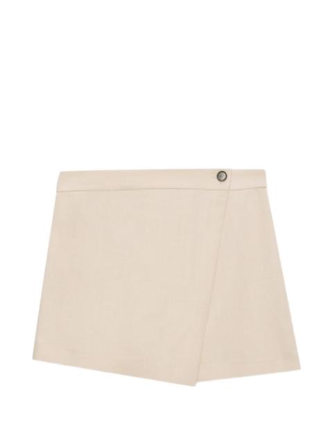 MSGM button asymmetric shorts