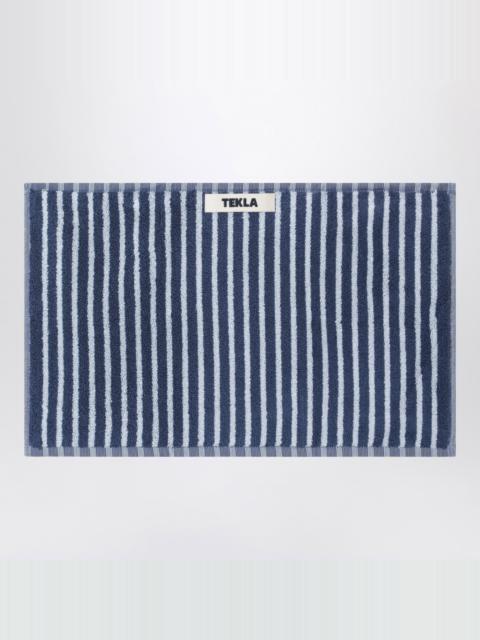 TEKLA Striped blue guest towel 30x50 cm