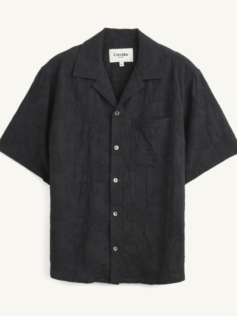 PAISLEY EMBROIDERY SS - BLACK