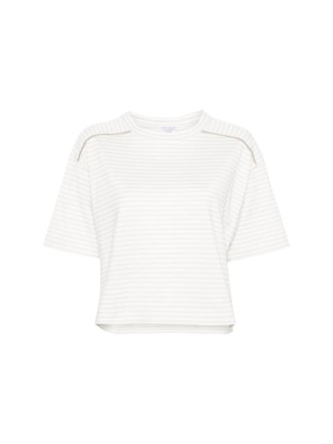 Brunello Cucinelli striped cotton T-shirt