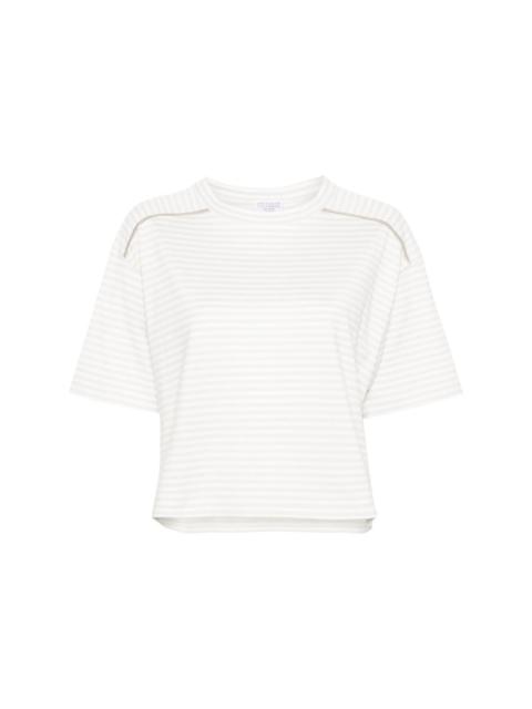 striped cotton T-shirt