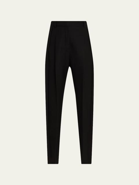 Lanvin Virgin Wool Cigarette Trousers