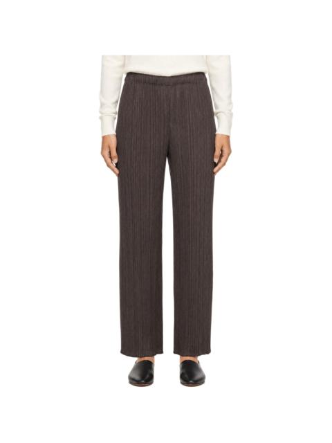 Pleats Please Issey Miyake Brown Monthly Colors August Trousers