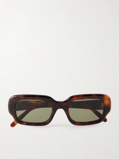 Loewe Slim Havana Rectangular Acetate Sunglasses