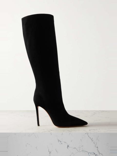AQUAZZURA Matignon 105 suede knee boots