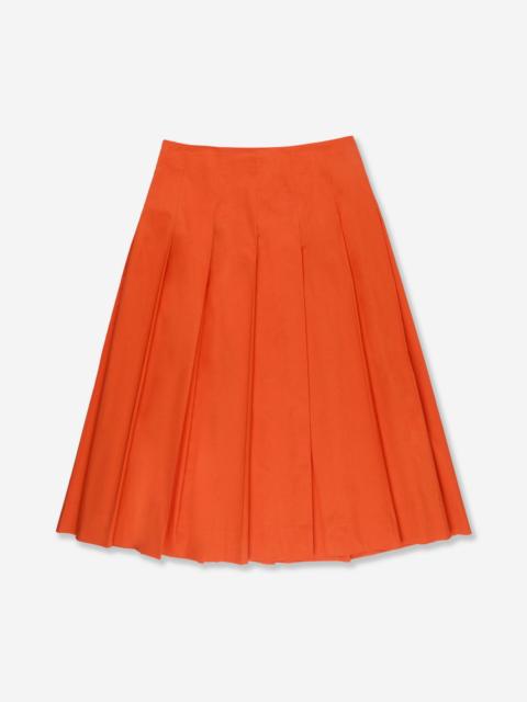 SLOWEAR Wide fit skirt in stretch cotton