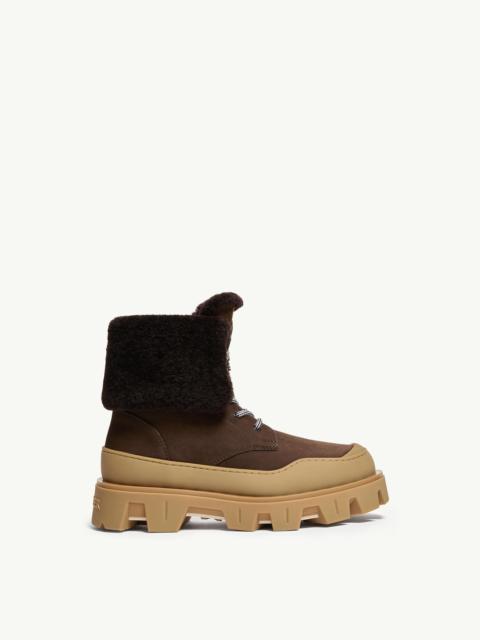 Moncler Peak Snowcap Nubuck & Shearling Boots