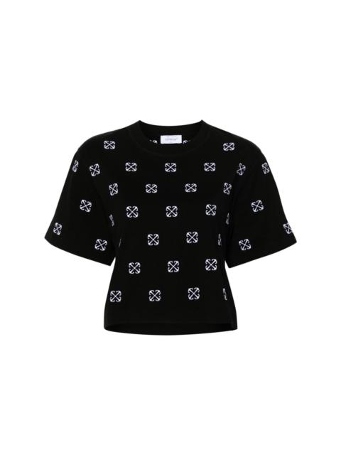 Arrows-embroidered T-shirt