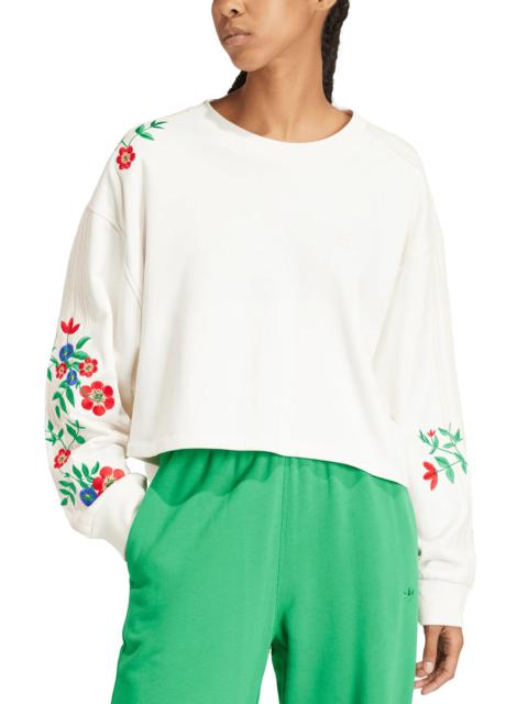 Floral Embroidered Sweatshirt