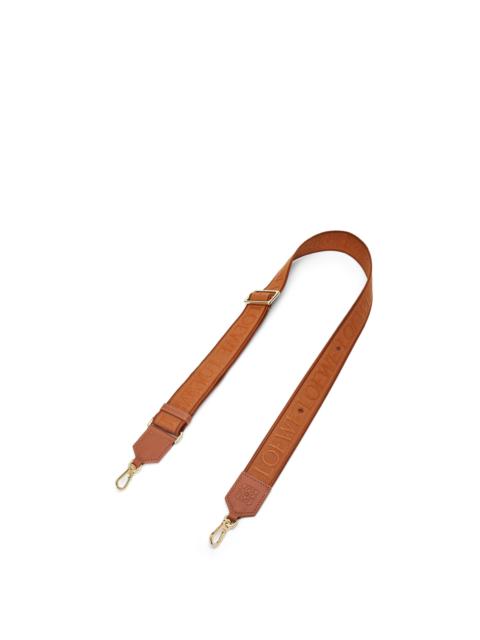 Loewe Anagram pin strap in jacquard and classic calfskin