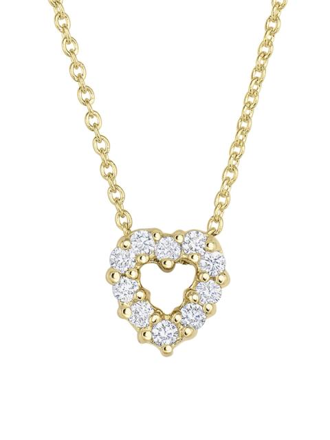 ROBERTO COIN Women's Tiny Treasures 18K Yellow Gold & Diamond Heart Pendant Necklace - Gold