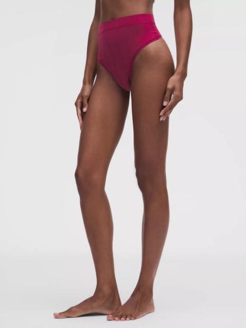 lululemon UnderEase High-Waist Ribbed Thong Underwear