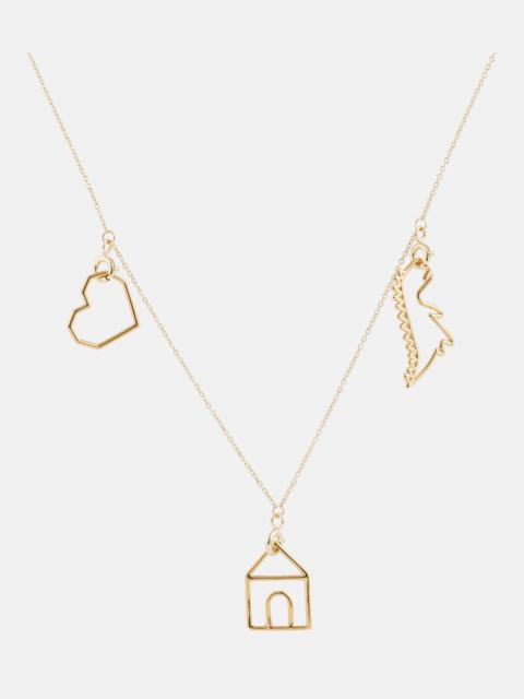 ALIITA Trio Pura 9kt gold necklace