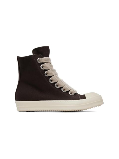 Rick Owens DRKSHDW Brown Tower Jumbolace Sneaks Sneakers